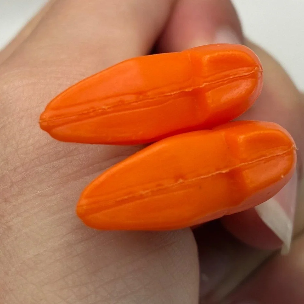Vintage Barbie Orange Western Cowboy Boots Made in Hong Kong Doll Accessories